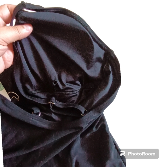 B2prity One Piece Swimsuits Tummy Control Front Cross Slimming V-Neck Si… - Picture 7 of 11